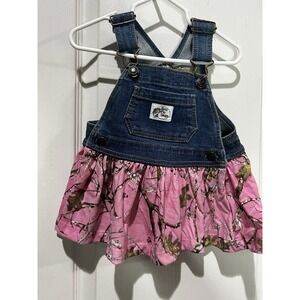 Bass Pro Shops Overall Dress Babies True Timber Conceal Pink 6 M Camouflage